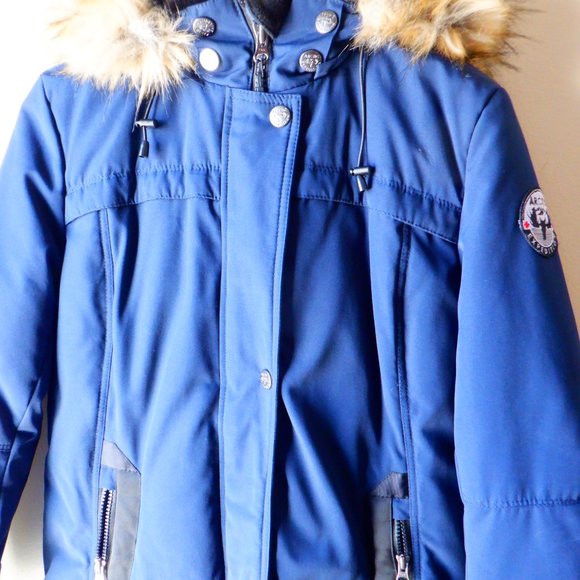 Women's ARTIC EXPEDITION Blue Winter Coat Size Medium - Picture 9 of 16